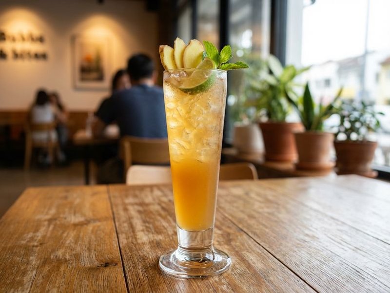 Ginger Malt mocktail