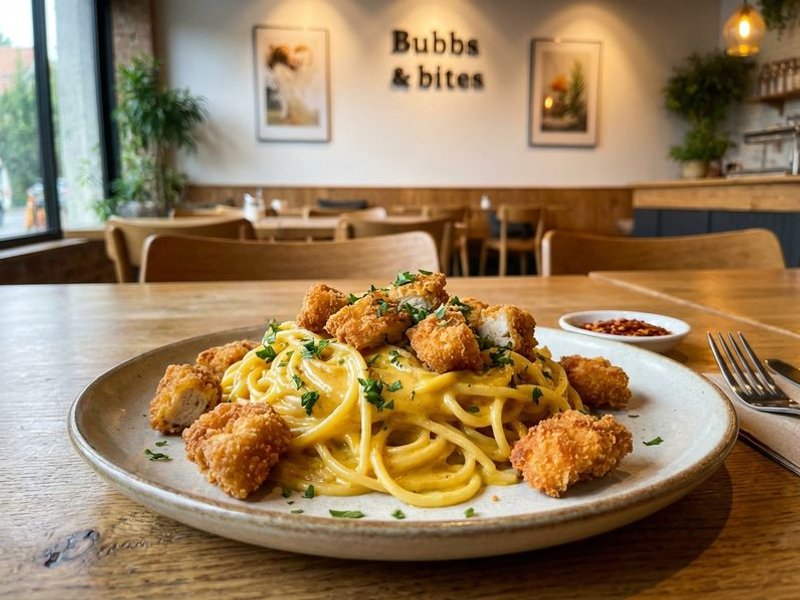 Salted Egg Chicken Pasta