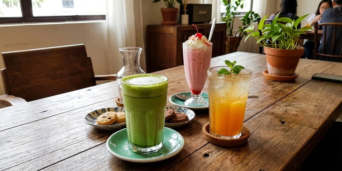 Non-coffee drinks at Bubbs & Bites Cafe